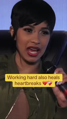 How hard work heals heart breaks ❤️🤧#CardiB #heartbreak #fyp #fouyoupage #viralvideos #okuurrr #success 