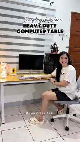 Ganda nga nitong Computer Table ng @ICONFLAGSHIPSTORE. Get yours now. Click the basket.  #computertable  #heavydutycomputertable  #aesthetictable 