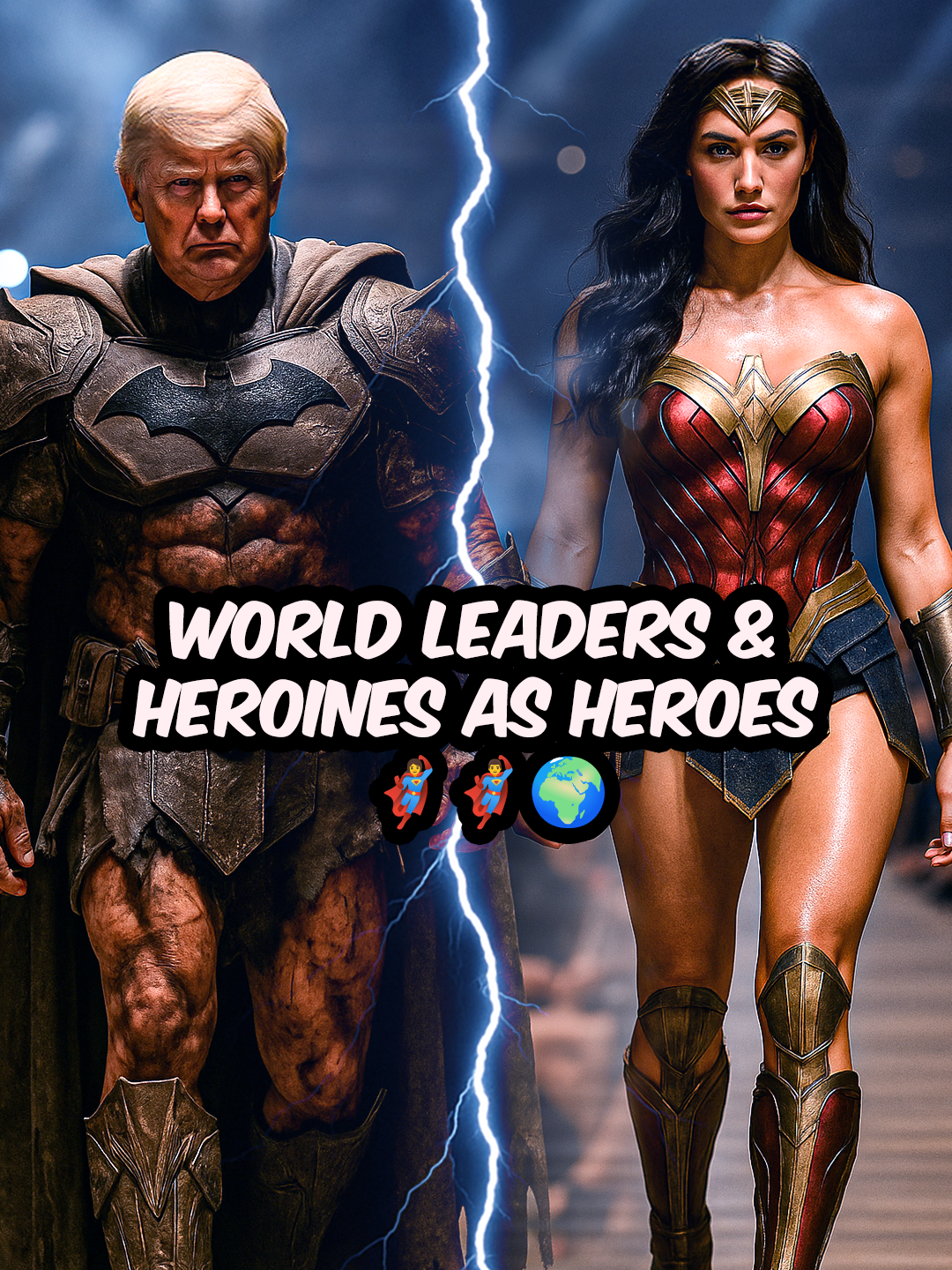 World Leaders & Heroines as Heroes 🦸‍♀️🦸‍♂️🌍
