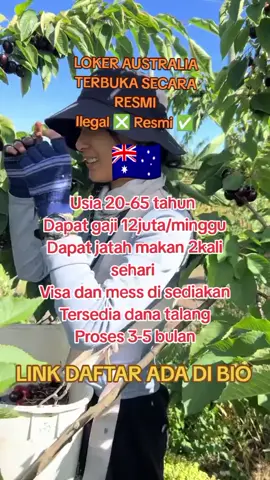 Untuk pendaftaran cek di bio teman teman #aussie #australia #lokerluarnegeri #lokerterbaru #fyp 