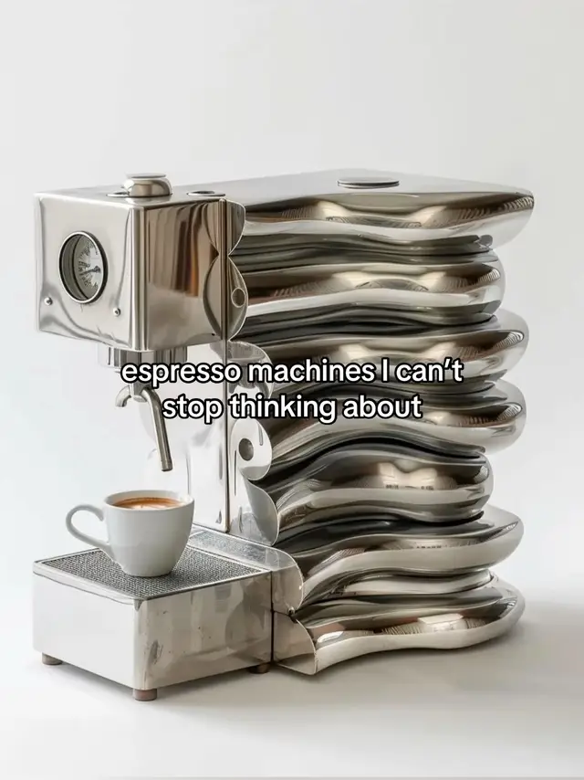 conceptual coffee machines hit different  #design #coffee #espresso #art #style #aesthetic #concept 