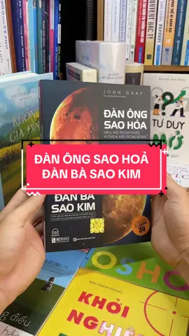 Đàn Ông Sao Hỏa, Đàn Bà Sao Kim – Hiểu Khác Biệt, Giữ Hạnh Phúc! Tại sao bạn càng yêu càng… thấy nhạt? Tại sao người kia không hiểu mình hay mình không hiểu người kia? Vì đơn giản: Đàn ông và phụ nữ đến từ hai hành tinh khác nhau! Cuốn sách “Đàn Ông Sao Hỏa, Đàn Bà Sao Kim” là bí kíp kinh điển giúp bạn hiểu – yêu – và hòa hợp với người bạn đời, người yêu, hay bất cứ mối quan hệ nam nữ nào. Bạn sẽ khám phá: 	•	Đàn ông cần sự tôn trọng, phụ nữ cần sự thấu cảm – đừng nhầm lẫn! 	•	Giao tiếp thế nào để không biến chuyện nhỏ thành chiến tranh lạnh? 	•	Cách hâm nóng tình yêu dù đã yêu nhau 5 năm hay kết hôn 10 năm! Dù bạn đang hẹn hò, kết hôn hay từng đổ vỡ – thì đây là cuốn sách bạn nên đọc sớm, để giữ lửa yêu thương đúng cách.#tiemsachbinhyen #BookTok #sachhay #sach #reading #danongsaohoadanbasaokim 
