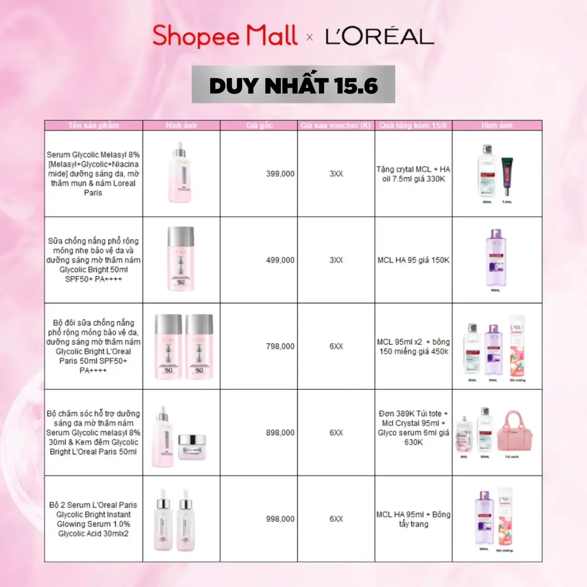 Duy nhất 15.6, săn sale cùng L'Oréal Paris ngay thôi 🩷 #lorealparis #lorealparis_vn 