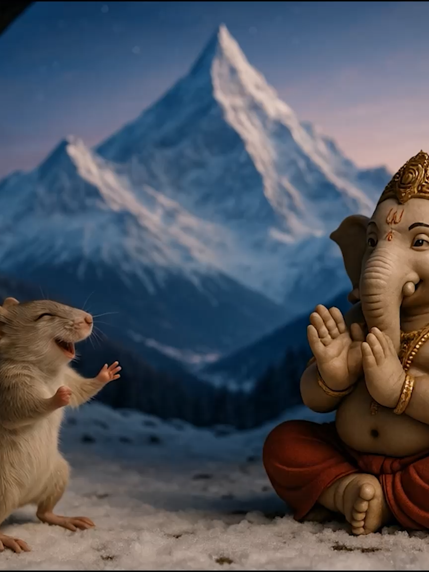 little mouse impress ganesha❤️❤️❤️#mahadeva🙏🍁📿🔱🔥 #tiktoknepal #ainepal #tiktoknepal🇳🇵 #ganesh #ganesha