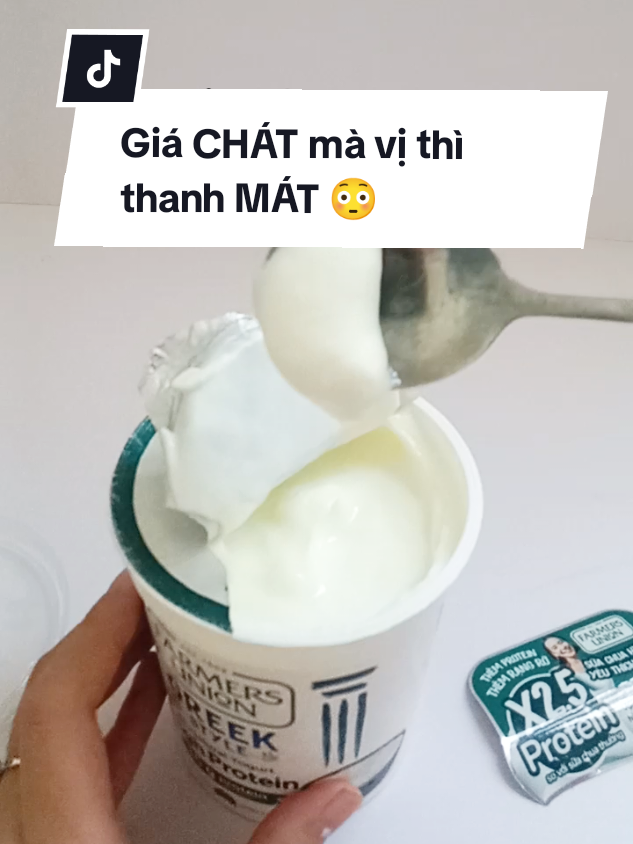 Nghe đồn sữa chua Ưc này đắt ...mà ngon? Thử phát xem sao😗#farmersunion #suachuahylap #goodfoood #greekyogurt #caodam_khongbeo #tiktokviral #upnity 