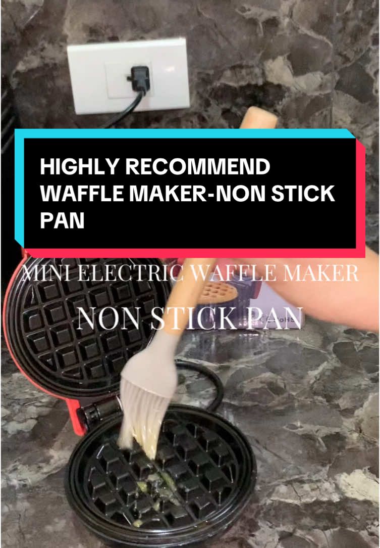 MINI ELECTRIC WAFFLE MAKER NA NON STICK PAN TALAGA MGA MI 🥰😍 Ang Ganda ng quality ! #minielectricwafflemaker #wafflemaker #KitchenHacks #kitchengadgets 