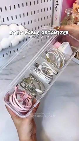 hindi na pakalat-kalat ang mga charger kasi may ganito na ✨ #datacableorganizer #storageorganizer #storagebox #organizer #chargerorganizer #clearstorage #clearstoragecontainers #fyp 
