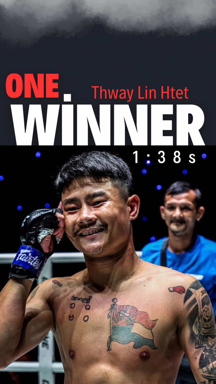 1:38 seconds knock down 🔥🤘🏼#one #thwaylinhtet #onechampionship #burmese 