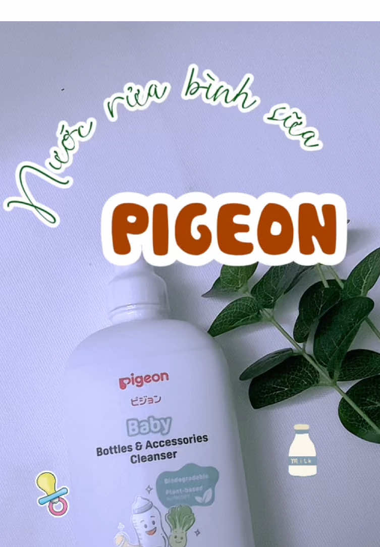 Nước rửa bình sữa PIGEON #pigeon  #nuocruabinhsua  #babymia 