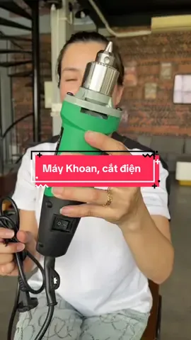Máy khoan cắt điện cầm tay #thanhmai92 #maycat #maykhoan 