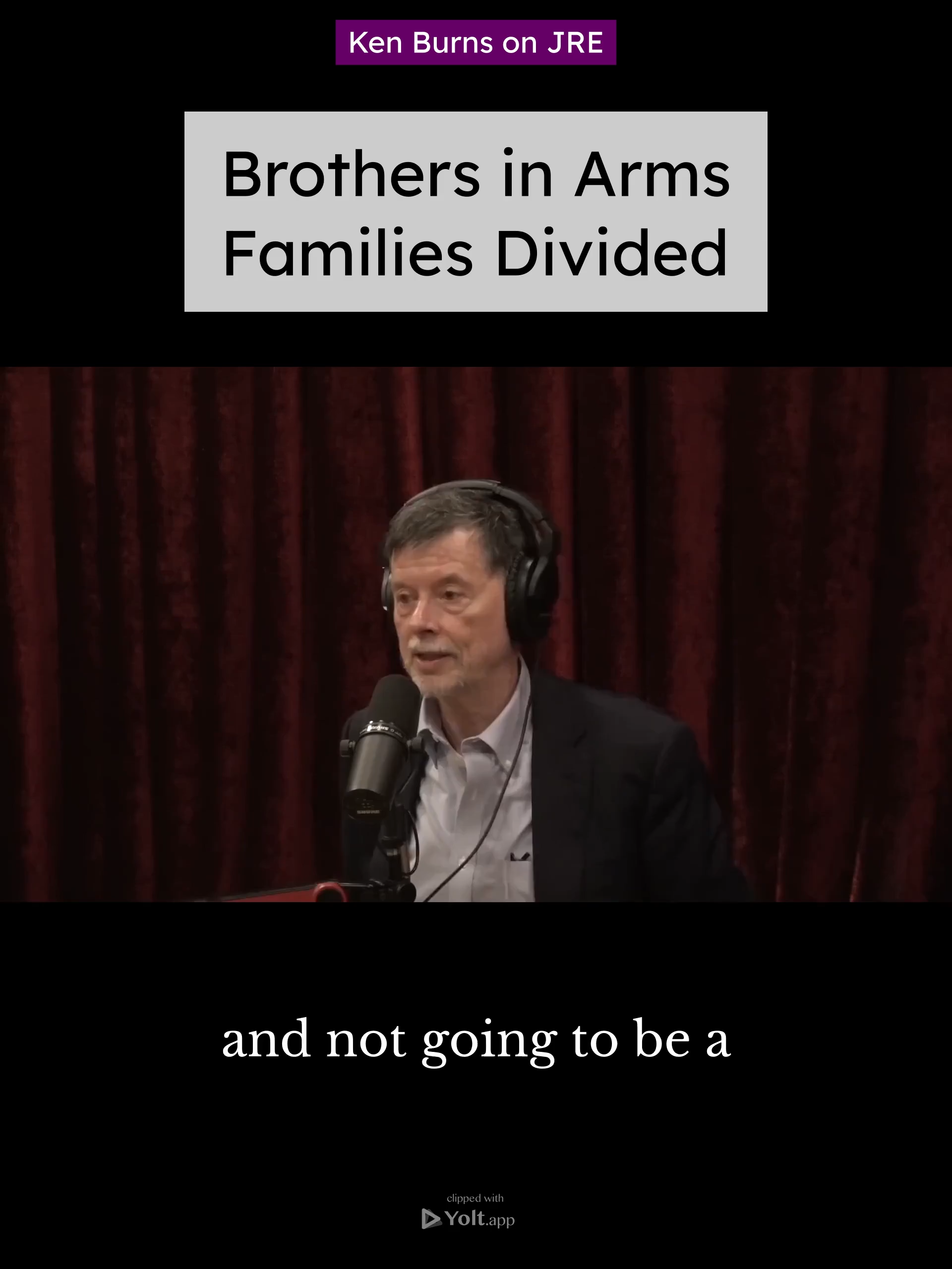 Brothers in Arms, Families Divided - Ken Burns on JRE #americanrevolution #familydivision #civilwar