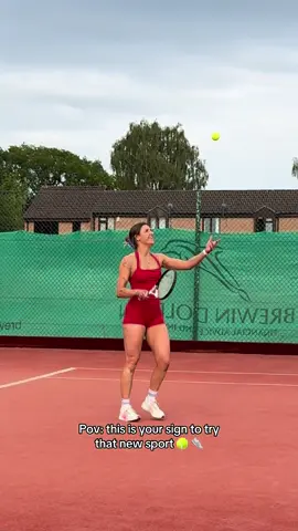Me and constantly trying new sports 🤝 #tennis #fyp 
