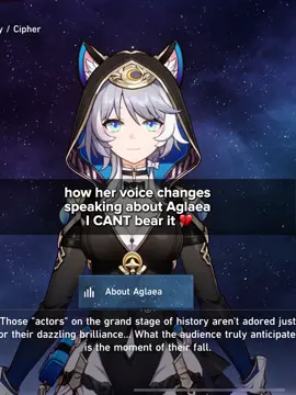 Why do I keep finding only heartbreaking things about Cipher? 🥹 give me something less sad #HonkaiStarRail #hsrCipher #Cipher #amphoreus #hsrcreators 