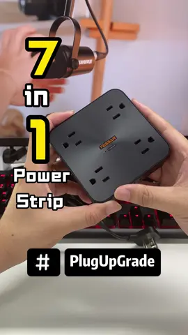 Ditch That Bulky Plug—Meet the Flat Plug Surge Protector Power!#powerstrip #FlatPlug #SurgeProtector #SmartHome #fyp 