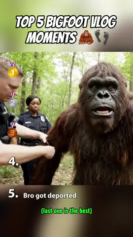 Top 5 Bigfoot vlogs moments #ranking #bigfoot #Vlog #ai #yeti 