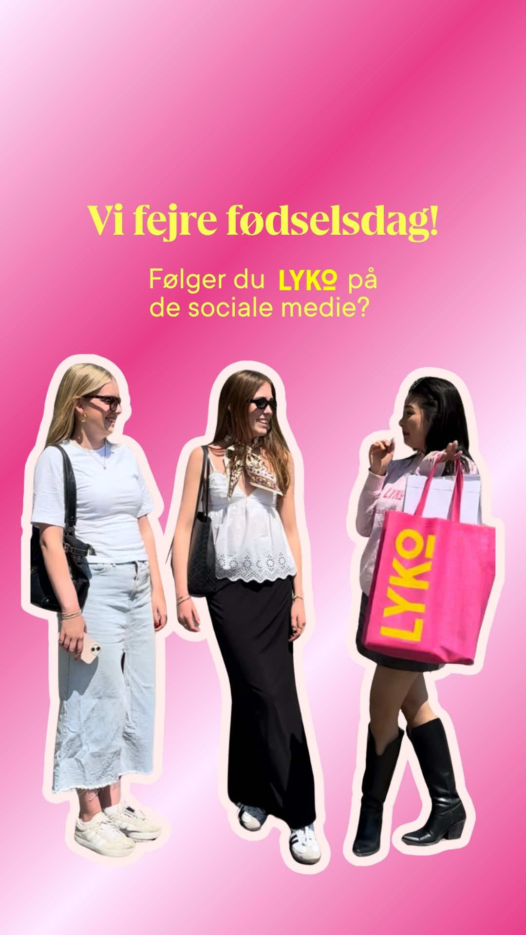 LYKO fylder år 🎂– og du får gaverne! Spar op til 50%! 🥳💝 Skynd dig – kampagnen slutter den 16. juni, og varer ryger hurtigt! 💨 #lykodanmark #fødseldag 
