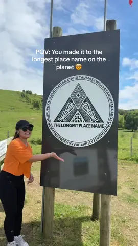 Crossed this off the bucket list but still can’t pronounce it without pausing.😅 📍Hawke’s Bay, New Zealand  #fyp  #taumatawhakatangihangakoauauotamateatu #xyzbca #nz 