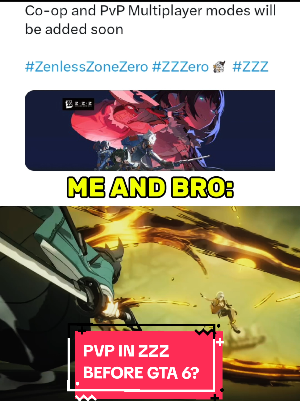 Player vs player in Zenless zone zero before GTA 6? Let's Gooo.  #zzzero #zzzcreators #hoyocreators  #yixuan #jufufu #zzzvideo #hoyoverse 