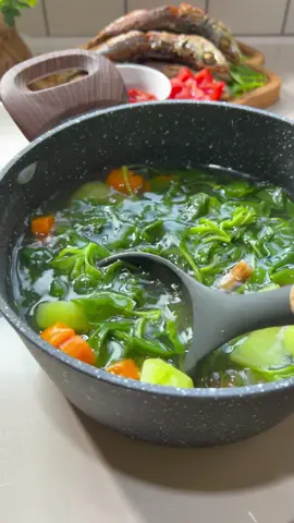 Menu simple enak dan seger #beningbayam_satset 