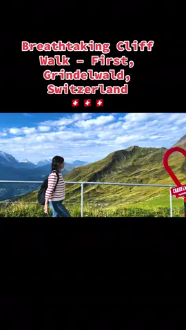Breathtaking Cliff Walk – First, Grindelwald, Switzerland 🇨🇭😍 #FirstCliffWalk #Grindelwald #SwitzerlandTravel #SwissAlps #MountainViews #CliffWalkExperience 