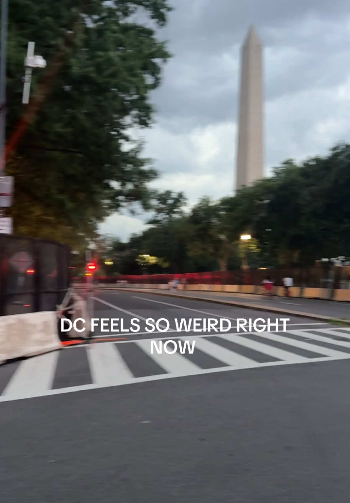at these gates with no exits , all the military people/tanks it feels so dystopian .. #fypシ #washingtondc #dcparade2025 
