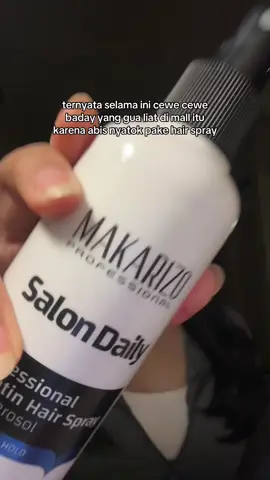ga mesti catokan mahal hair spray 70rb an aja udah cukup