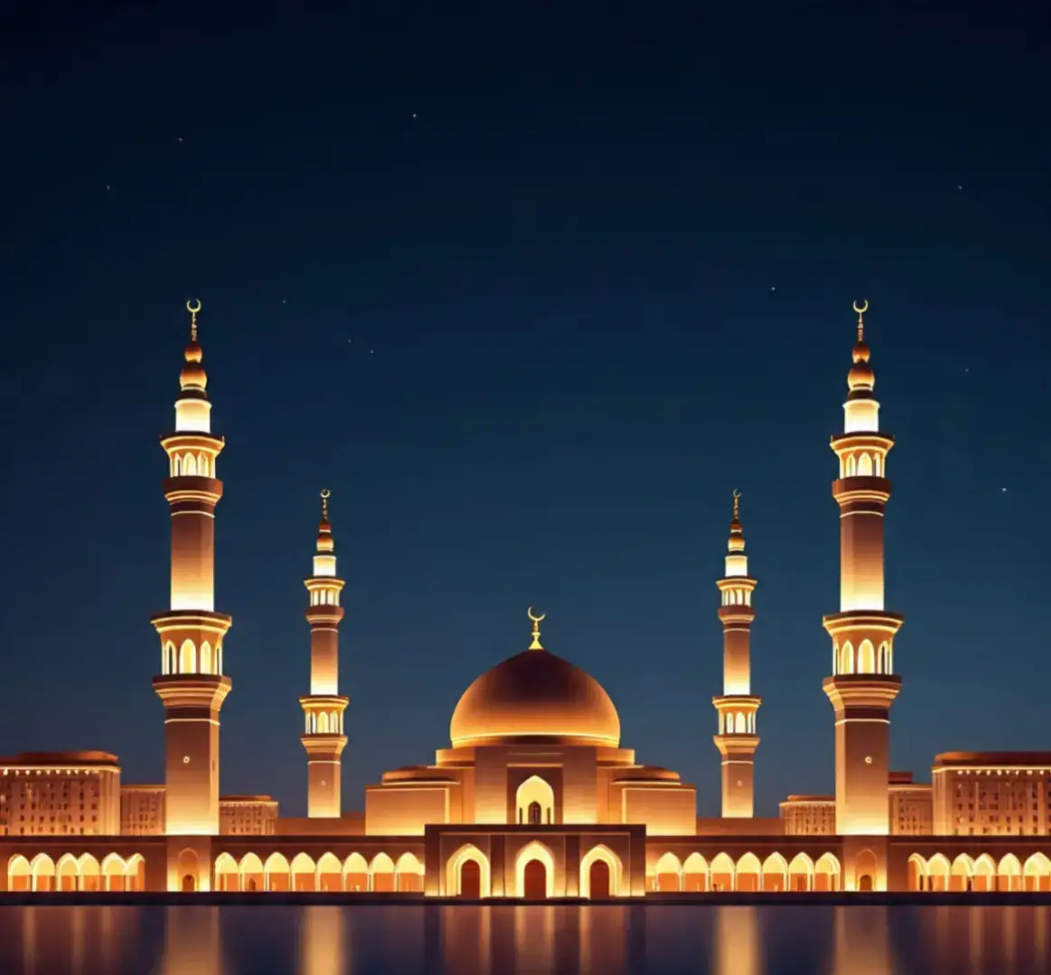 This image captures the majestic beauty of Masjid al-Nabawi, the Prophet's Mosque, located in the holy city of Madina. The iconic green dome marks the resting place of the Prophet Muhammad (PBUH). Surrounded by elegant minarets, the mosque's stunning architecture is illuminated under a clear blue sky. The expansive marble courtyard reflects the soft sunlight, creating a serene and spiritual atmosphere. Pilgrims are seen peacefully walking and praying, symbolizing the unity and devotion of Muslims from around the world. This sacred site is not only an architectural masterpiece but also a place of deep reverence and tranquility. #unfrezzmyaccount #viral #trading #naatstatus #mashallah #foryou #unfreez 