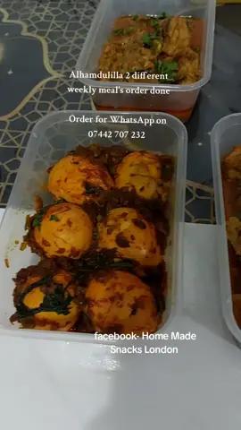 Assalamualaikum everyone. I have different types of weekly set menu. Please choose your favourite menu and confirm your order by DM or WhatsApp on 07442 707 232.  Home delivery available.  Thank you.  #foryoupage #reels #tik_tok #homemadefood #viralvideos 