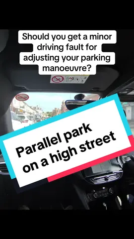 Somebody doing a parallel park on a High Street and having to adjust it. Do you think this should be a winner Driving fault on the driving test? #paralelpark #learntodrive #passyourtest #passmytest #drivingtestsuccess #fyp #drivingtesttips #drivinglessons 