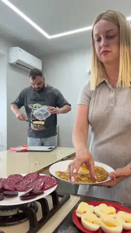 Isn't he ashamed in front of her? #coupl #funny #jenikafamily 