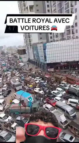 Le trafic de voiture au Bangladesh #voiture #voitures #auto #bangladesh 