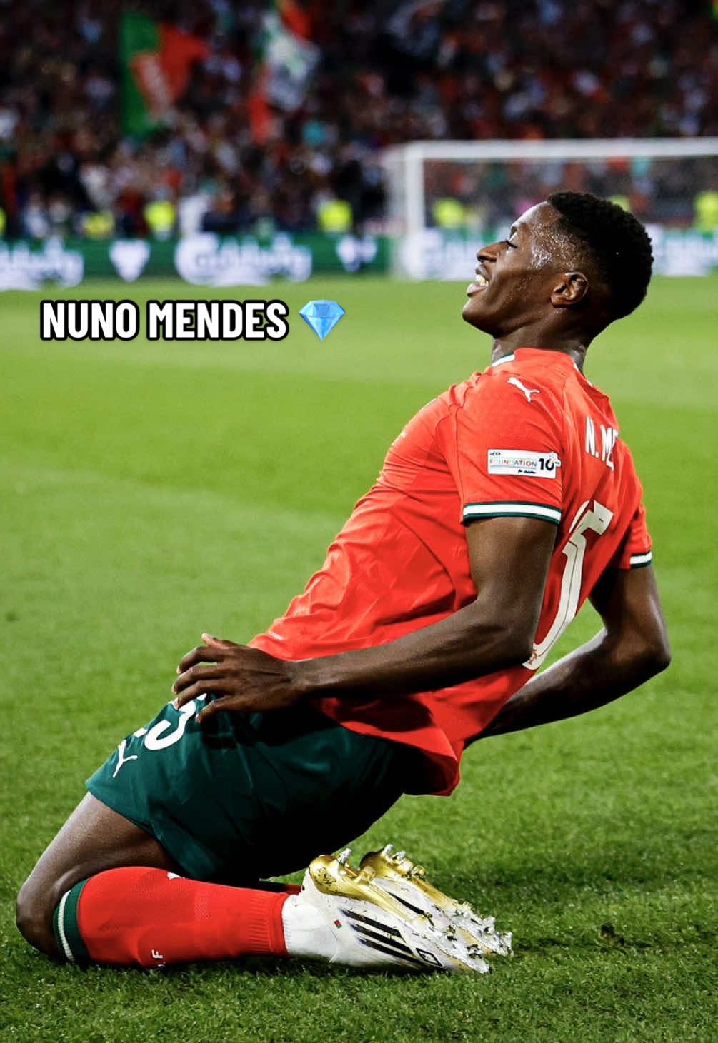 Abram alas: aí vem um golo do 𝗡𝘂𝗻𝗼 𝗠𝗲𝗻𝗱𝗲𝘀. 💎 #FazHistória #NationsLeague 🎥 Vídeo completo no YouTube | Full video on YouTube  His name is Nuno. 𝗡𝘂𝗻𝗼 𝗠𝗲𝗻𝗱𝗲𝘀. 💎 #HistoryNeedsMakers