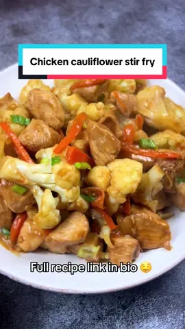 This Chicken and Cauliflower Stir Fry is quick, healthy, and packed with flavor. Juicy chicken (thigh or breast), crisp-tender cauliflower, and optional carrots tossed in a savory garlic sauce - you can serve with rice or noodles!  Recipe link in bio or link - https://ohsnapletseat.com/2025/01/20/cauliflower-chicken-stir-fry/ #stirfry #chickendinner #easymeals #asianrecipes #healthydinner #cauliflowerrecipes