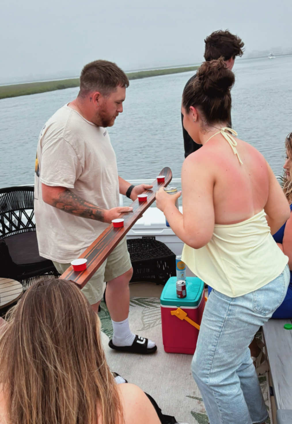SIMPLE AS THAT‼️🔥 A Wildwood boat day is top tier🚤🐟☀️ even with a little clouds in the sky!☁️ • • • • • • #SandbarJoes #WildwoodNJ #bayday #summervibes #jerseyshore #wildwood ##thingstodoinwildwood###wildwoodboatday##boatday