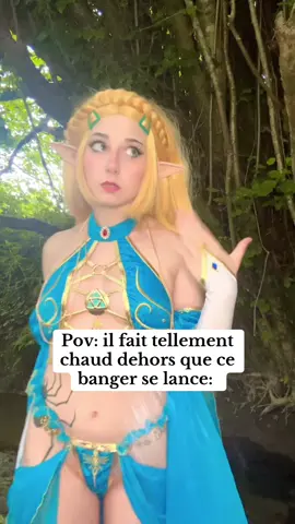 J’en n’en peux déjà plus help #zelda #gerudo #gerudovalley #thelegendofzelda #cosplay #princesszelda #princesszeldacosplay #nintendo #été #canicule 