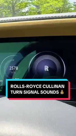 Rolls-Royce Cullinan turn signal has a stock portfolio and prenup #rollsroyce #cullinan #luxurycars #cartok #carcommunity #carsoftiktok 