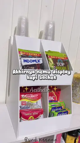 Display minuman atau bumbu sachet aesthetic ✨ #tempatkopi #displaykopi #tempatkopisachet #displaykopisachet #rakkopi #rakbumbu 