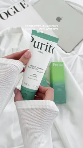 This is not just another moisturizer — it’s my skin’s lifesaver. The Purito Bamboo Panthenol Cream is soothing, deeply hydrating, and perfect for sensitive skin. Vegan, cruelty-free, and clearly… I need backups. 🌿 #purito #veganskincare #moisturizer #skincareroutine #tiktokshopcreatorpicks #tiktokshopfinds 