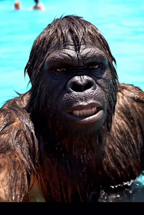 Bigfoot Vlog goes to the water park! #bigfoot #bigfootvlog #fyp 