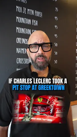 Even Charles Leclerc knows the real pit stop is at Greektown Grill 🏎️🍽️  #greekcuisine #greekeats #montreal #food #mtlfoodie #greekstyle #quebec #f1 #grandprix 