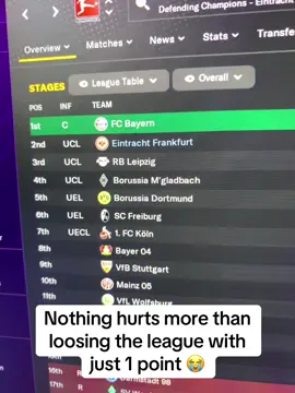 Mannn I’ve Nvr prayed so hard that @FC Bayern looses their match on the final day 😂😭💔 #edwin_studios #fm24 #bayern 