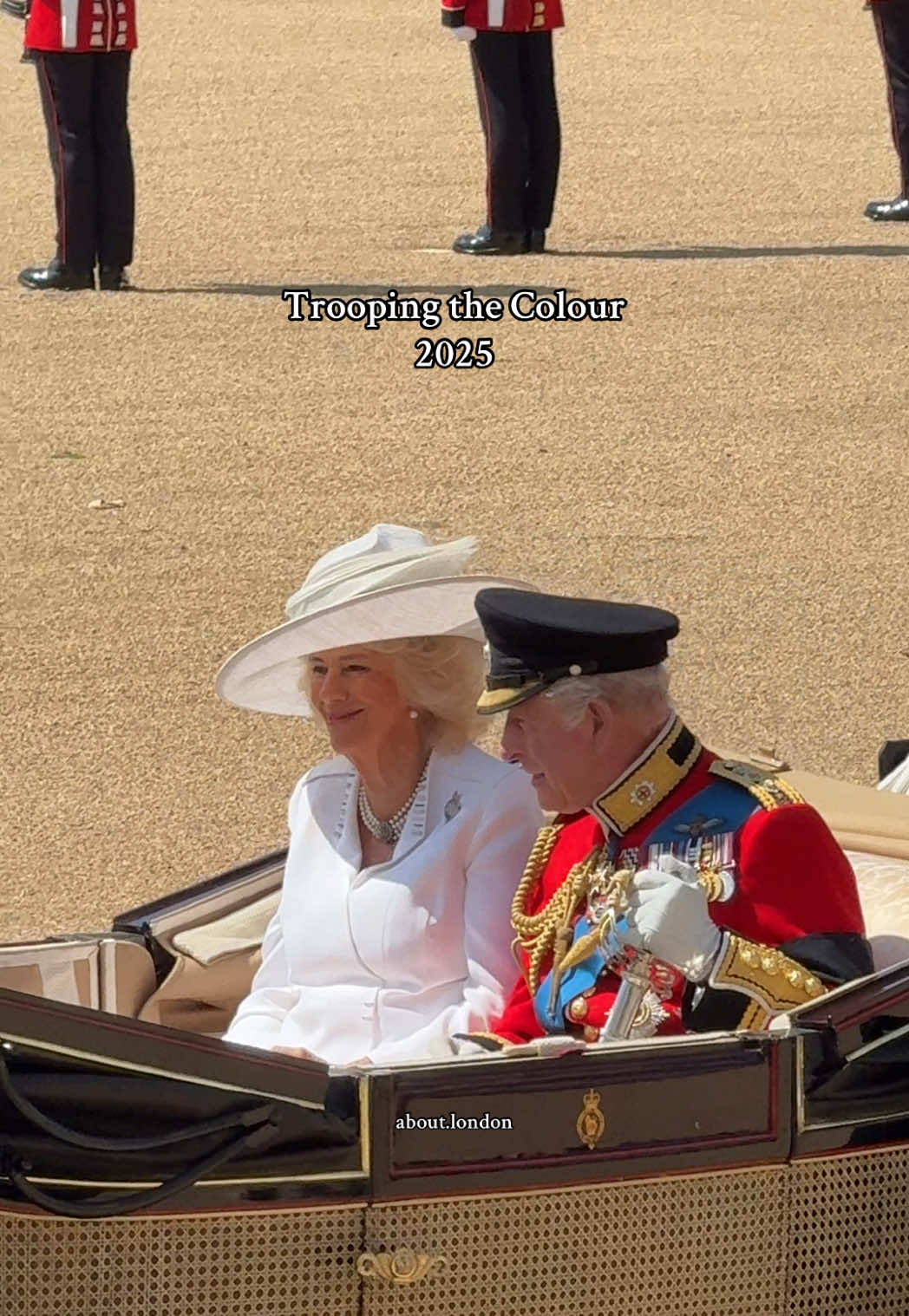 Trooping the Colour 2025 #kingcharles #kingcharlesiii #king #queencamilla #princesscatherine #katemiddleton #princewilliam #royals #royalfamily #troopingthecolour #guards #kingsguard #london #fyp 