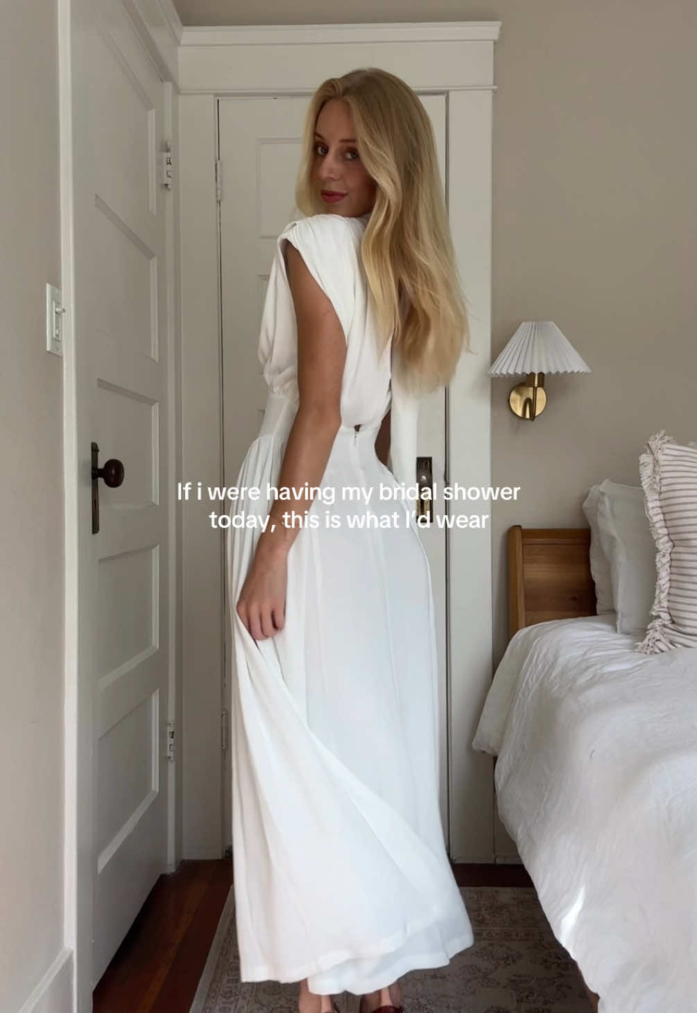 no ring yet but at least i have my outfit 🕊️