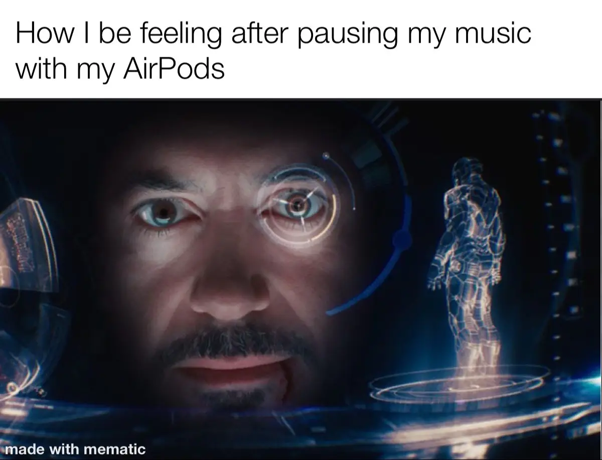 #relatable #relateablecontent #airpods #apple #tonystark #ironman 