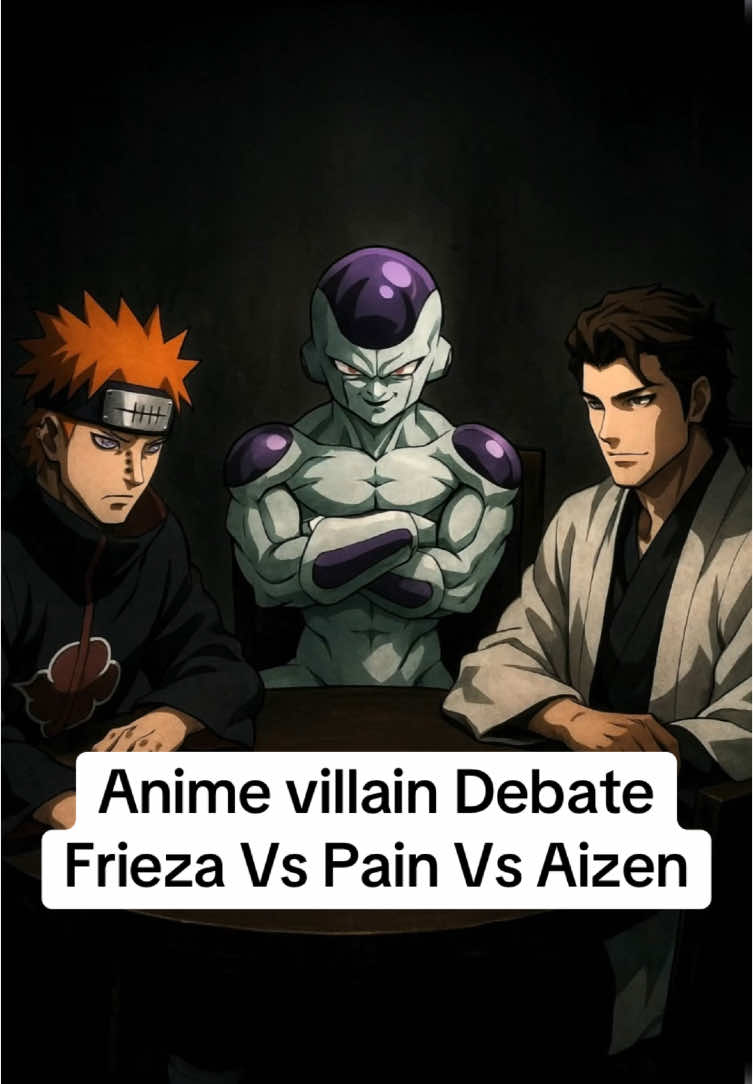 Villians anime debate with Frieza, Pain and Aizen #narutoshippuden #bleach #dragonball #animedebate #animeedit #aizen #pain #frieza #animefyp 