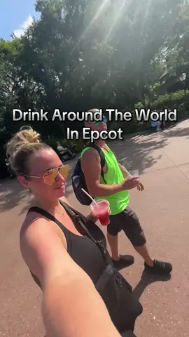 Our first time drinking around the world.. and yes we shared them 🤣 #epcot #disney #aroundtheworld #drinkaroundtheworld #disneyworld #vacationmode 