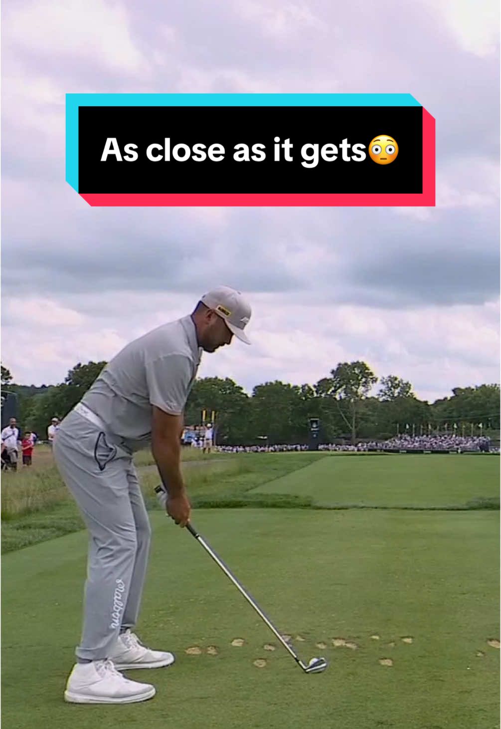 Jason Day comes inches away from a hole-in-one on No. 8. 😳 📺 NBC & Peacock | #USOpen #holeinone #golf #golfing 