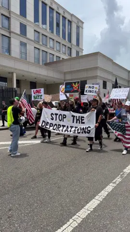 🔥🗣️In the streets of Jacksonville shouting ICE OUT OF OUR CITY!!  #jacksonville #noice #immigrants #immigrantswelcome 