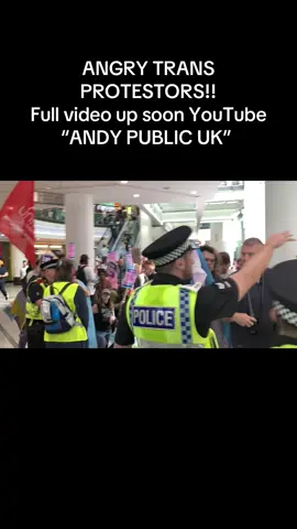 TRANS ACTIVISTS TAKE OVER SHOPPING CENTRE FULL VID UP SOON #manchester #protest #police 