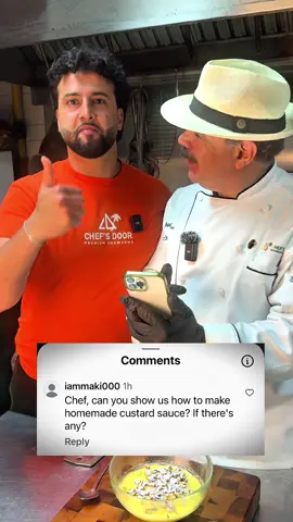 BEST CAPTION WINS. HOW TO MAKE CUSTARD BY THE EGYPTIAN MAGICIAN! #Recipe #food #healthy #viral #trending #chef #dinner #lunch #shawarma #cooking #chefsdoor #cheflife #homecooking 